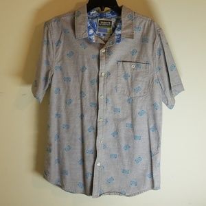 Modern Amusement button down short sleeves for men